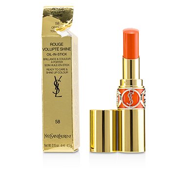 Rouge Volupte Shine - # 58 Orange Tournon (Box Slightly Damaged)