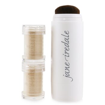 Jane Iredale Powder Me Refillable Brush (1x Brush, 2x Refills) - Nude