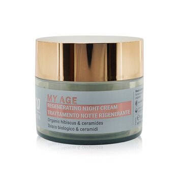 My Age Regenerating Night Cream With Organic Hibiscus & Ceramides - For Mature Skin