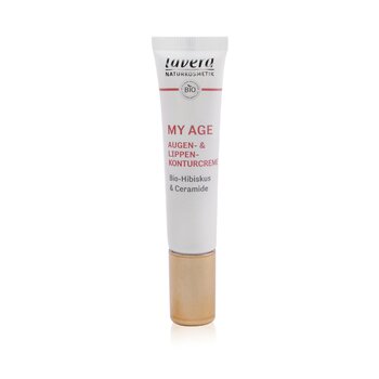 My Age Eye & Lip Contour Cream With Organic Hibiscus & Ceramides - For Mature Skin
