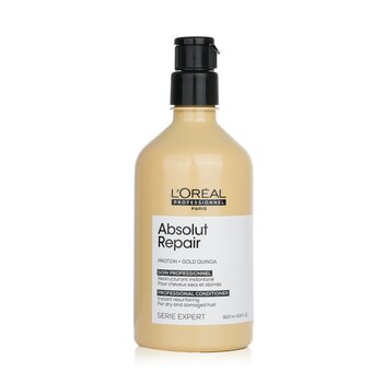 LOreal Professionnel Serie Expert - Absolut Repair Protein + Gold Quinoa Instant Resurfacing Conditioner (For Dry & Damaged Hair)