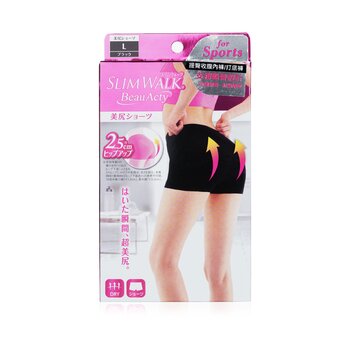 SlimWalk Buttocks Shorts for Sports, #Black (Size: L)