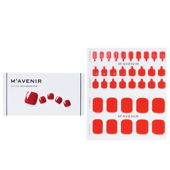 Mavenir Nail Sticker (Red) - # Red Sangria Pedi