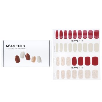 Mavenir Nail Sticker (Red) - # Brillante Burgundy Nail