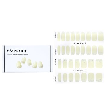 Mavenir Nail Sticker (White) - # Lemon Cream Fiesta Nail