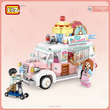 Loz LOZ Mini Blocks - Dessert Cart Building Bricks Set