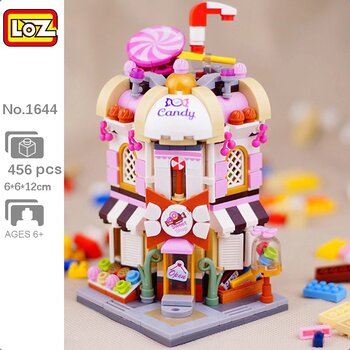 Loz LOZ Street Series - Candy Shop Building Bricks Set