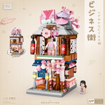 Loz LOZ Street Series - Kimono Shop Building Bricks Set