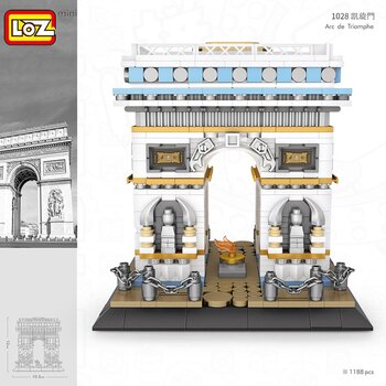 Loz LOZ Architecture Series - Arc de Triomphe Building Bricks Set