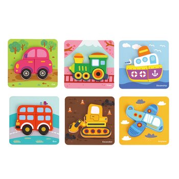 6 In Mini Transportation Puzzle