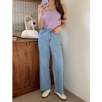 Trendywhere High Waist Wide Leg Jean